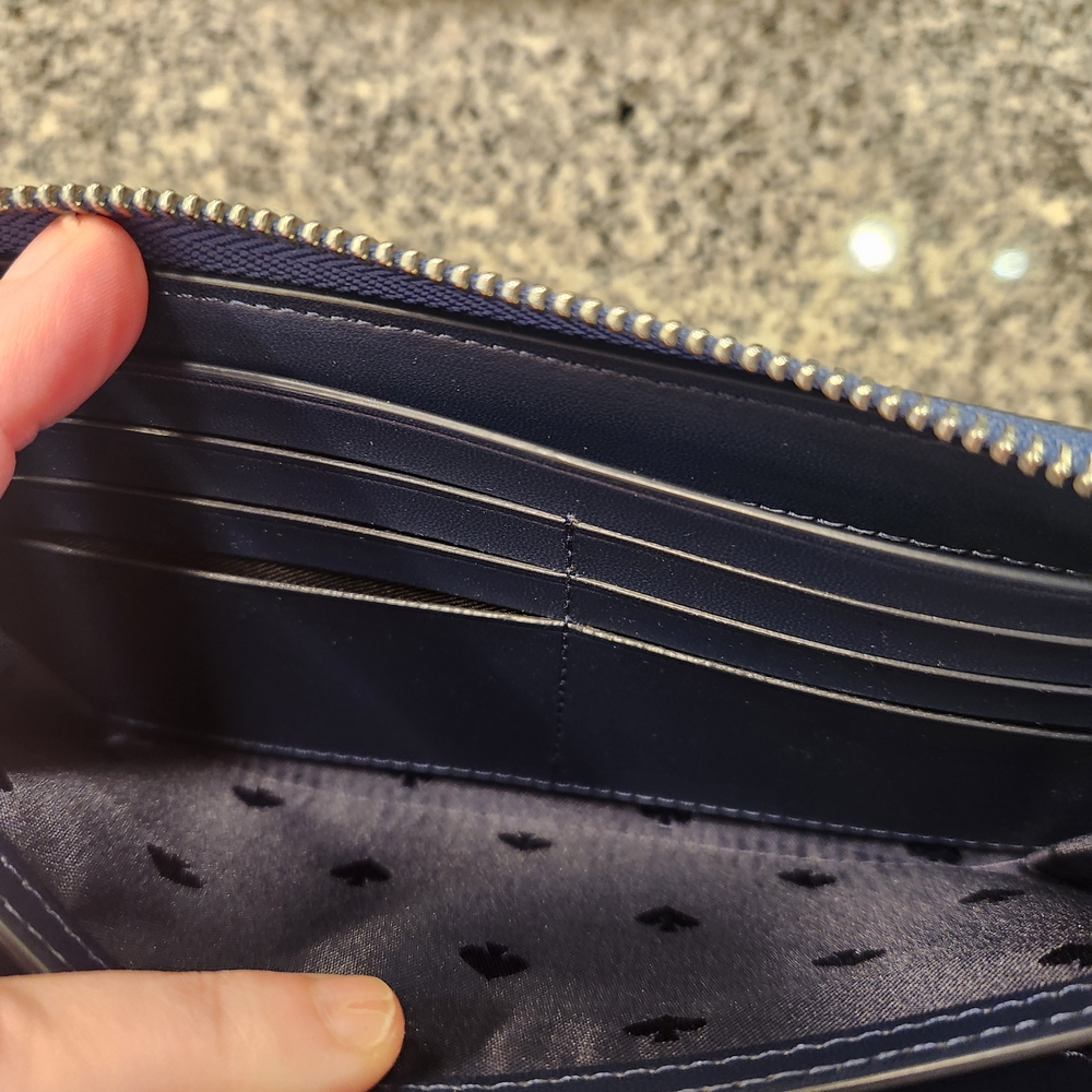 Kate Spade Adel Large Continental Wallet Color Blueberry Cobbler - Picture 10 of 14